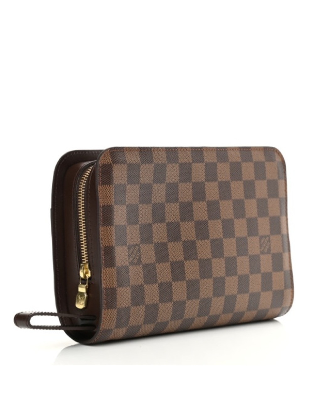 Louis Vuitton Damier Ebene Saint Louis Wallet, Brown, Unisex